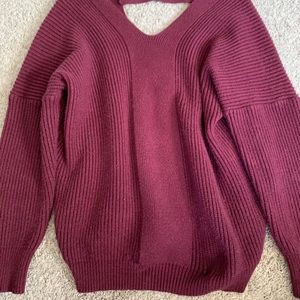 Burgundy sweater